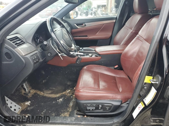 2014 Lexus GS 350 with VIN JTHCE1BL6E5025313, listed as a Copart auction lot 46050295 with 169,269 mi miles and Salvage title. Bid and sale history available at DreamBid. Image 7.