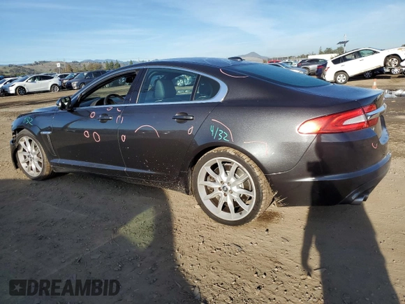 2012 Jaguar XF Supercharged with VIN SAJWA0HE0CMS35830, listed as a Copart auction lot 86216254 with 89,336 mi miles and Salvage Title. Bid and sale history available at carsss.com. Image 2.