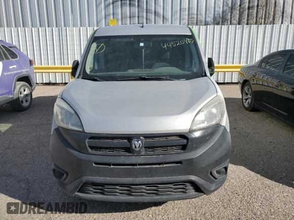 2015 Ram ProMaster City Cargo Tradesman with VIN ZFBERFAT7F6A82716, listed as a Copart auction lot 44520465 with 109,099 mi miles and Salvage Title. Bid and sale history available at carsss.com. Image 5.