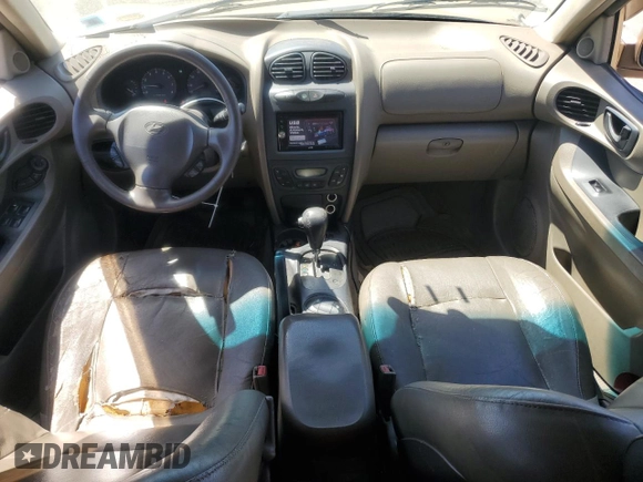 2002 Hyundai Santa Fe GLS with VIN KM8SC13D42U188047, listed as a Copart auction lot 55060015 with 170,066 mi miles and Salvage Title. Bid and sale history available at carsss.com. Image 8.