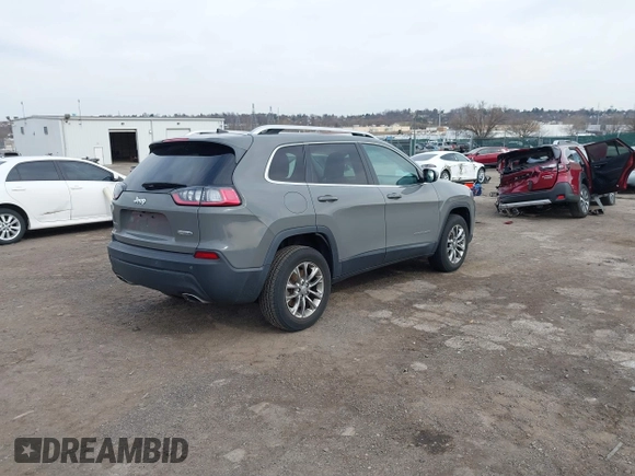 2019 Jeep Cherokee Latitude Plus with VIN 1C4PJMLX9KD445960, listed as a IAAI auction lot 41817194 with 99,194 mi miles and . Bid and sale history available at DreamBid. Image 4.