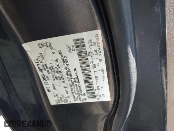 2010 Ford Explorer Eddie Bauer с VIN 1FMEU6EE9AUA56378, выставлен на аукционе IAAI как лот 42317821 с пробегом 262 030 миль миль и . История ставок и продаж доступна на DreamBid. Изображение 9.