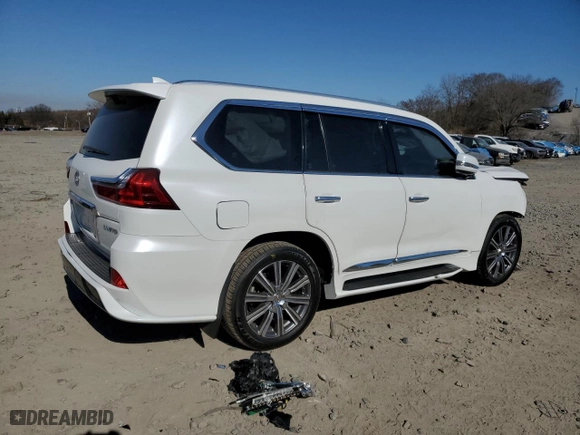 2017 Lexus LX with VIN JTJHY7AX8H4240706, listed as a Copart auction lot 48542445 with 116,807 mi miles and Salvage Title. Bid and sale history available at carsss.com. Image 3.