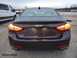 2016 Hyundai Genesis 3.8L with VIN KMHGN4JE9GU125823, listed as a Copart auction lot 86921224 with 58,950 mi miles and Salvage Title. Bid and sale history available at carsss.com. Image 6.