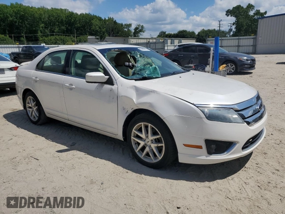 2012 Ford Fusion SEL with VIN 3FAHP0JG6CR358725, listed as a Copart auction lot 62495615 with 137,295 mi miles and Salvage title. Bid and sale history available at DreamBid. Image 4.