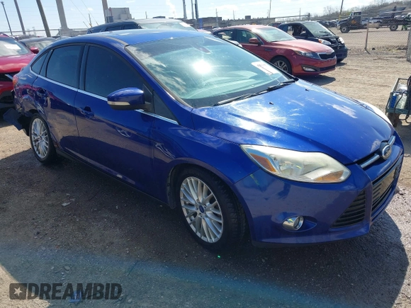 2012 Ford Focus SEL with VIN 1FAHP3H25CL283610, listed as a IAAI auction lot 41973385 with 160,732 mi miles. Bid and sale history available at carsss.com. Image 1.