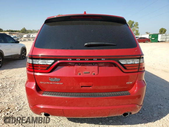 2022 Dodge Durango GT Plus with VIN 1C4RDHDG7NC102371, listed as a Copart auction lot 75436294 with 37,403 mi miles and Clean title. Bid and sale history available at DreamBid. Image 6.