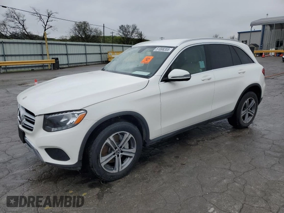 2019 Mercedes-Benz GLC 300 with VIN WDC0G4JB7KV145040, listed as a Copart auction lot 51898355 with 46,057 mi miles and Salvage title. Bid and sale history available at DreamBid. Image 1.