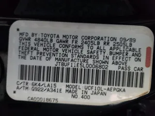 1990 Lexus LS z VIN JT8UF11E5L0006802, wystawiony jako Copart lot #72273694 z przebiegiem 159 516 mil mil oraz Tytuł czysty. Historia ofert i sprzedaży dostępna na DreamBid. Obrazek 12.