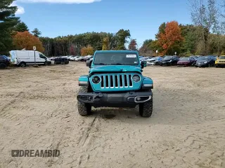 2020 Jeep Wrangler Unlimited Sahara with VIN 1C4HJXEN5LW107415, listed as a Copart auction lot 76152244 with 117,840 mi miles and Salvage title. Bid and sale history available at DreamBid. Image 12.