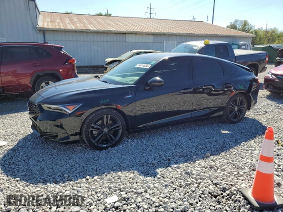 2023 Acura Integra w/A-Spec Package with VIN 19UDE4H35PA023580, listed as a Copart auction lot 74014034 with 23,062 mi miles and Salvage Title. Bid and sale history available at carsss.com. Image 1.