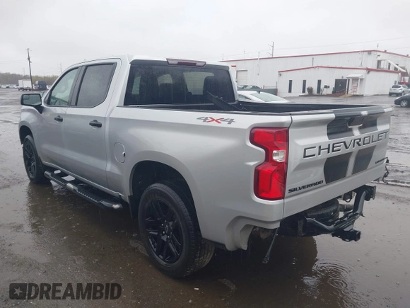 2021 Chevrolet Silverado 1500 Custom with VIN 1GCPYBEK0MZ291209, listed as a IAAI auction lot 41979630 with 62,364 mi miles and . Bid and sale history available at DreamBid. Image 3.