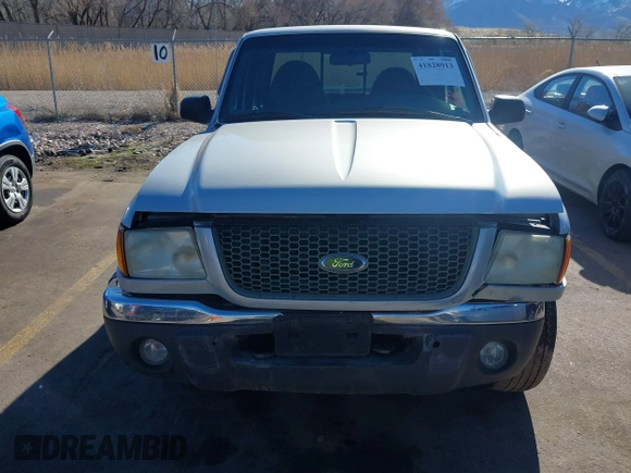 2002 Ford Ranger XL Fleet with VIN 1FTZR45E02PB52573, listed as a IAAI auction lot 41828913 with 221,377 mi miles. Bid and sale history available at carsss.com. Image 12.