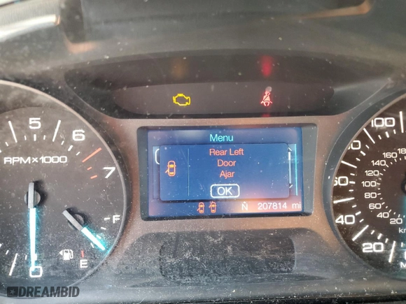 2012 Ford Edge SEL with VIN 2FMDK3J93CBA56460, listed as a Copart auction lot 48844195 with 207,814 mi miles and Salvage Title. Bid and sale history available at carsss.com. Image 9.