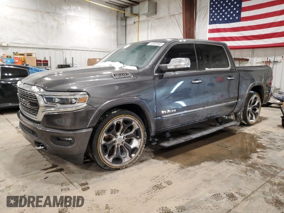 2020 Ram 1500 Limited with VIN 1C6SRFHTXLN413543, listed as a Copart auction lot 45382985 with 52,586 mi miles and Clean Title. Bid and sale history available at carsss.com. Image 1.