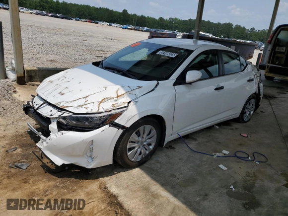 2024 Nissan Sentra S z VIN 3N1AB8BV8RY294114, wystawiony jako Copart lot #59166025 z przebiegiem 23 806 mil mil oraz Czysty tytuł • Clean title. Historia ofert i sprzedaży dostępna na DreamBid. Obrazek 1.