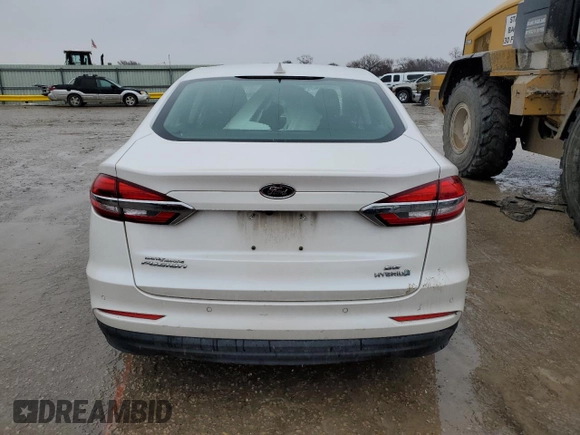2019 Ford Fusion Hybrid SE with VIN 3FA6P0LU4KR157950, listed as a Copart auction lot 38016003 with 0 mi miles. Bid and sale history available at carsss.com. Image 6.