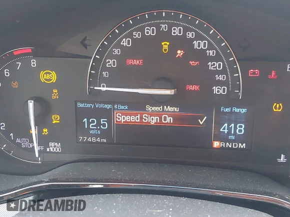 2017 Cadillac CTS Sedan Luxury RWD with VIN 1G6AR5SX3H0127499, listed as a IAAI auction lot 41093864 with 77,464 mi miles. Bid and sale history available at carsss.com. Image 7.