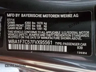 2015 BMW 2 Series 228i xDrive with VIN WBA1F7C57FVX95561, listed as a Copart auction lot 82204114 with 45,654 mi miles and Salvage Title. Bid and sale history available at carsss.com. Image 12.