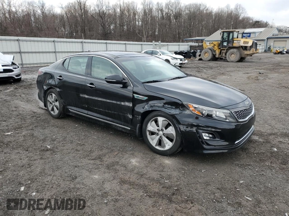 2016 Kia Optima Hybrid EX with VIN KNAGN4AD8G5093465, listed as a Copart auction lot 43966075 with 108,599 mi miles and Salvage Title. Bid and sale history available at carsss.com. Image 4.