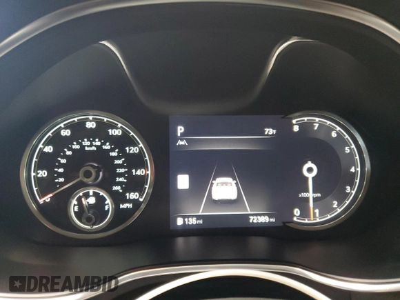 2022 Genesis G80 2.5T with VIN KMTGB4SC7NU092264, listed as a Copart auction lot 64142425 with 72,389 mi miles and Salvage title. Bid and sale history available at DreamBid. Image 9.