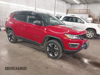 2018 Jeep Compass Trailhawk with VIN 3C4NJDDB7JT234551, listed as a IAAI auction lot 41695627 with 65,381 mi miles and . Bid and sale history available at carsss.com. Image 1.