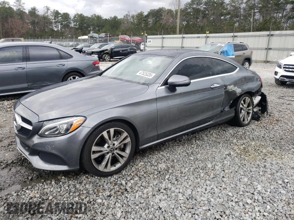 2018 Mercedes-Benz C 300 with VIN WDDWJ4KB3JF722371, listed as a Copart auction lot 47525335 with 62,940 mi miles and Salvage title. Bid and sale history available at DreamBid. Image 1.