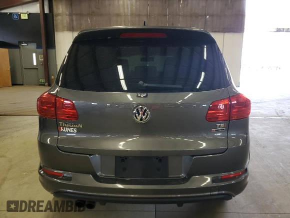2016 Volkswagen Tiguan R-Line with VIN WVGBV7AX6GW052539, listed as a Copart auction lot 53381925 with 124,626 mi miles and Salvage Title. Bid and sale history available at DreamBid. Image 6.