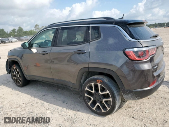2018 Jeep Compass Limited with VIN 3C4NJDCB9JT206736, listed as a Copart auction lot 59838055 with 124,992 mi miles and Salvage title. Bid and sale history available at DreamBid. Image 2.