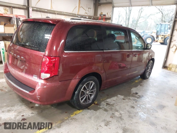 2017 Dodge Grand Caravan SXT with VIN 2C4RDGCG2HR567194, listed as a IAAI auction lot 41937472 with 156,794 mi miles and . Bid and sale history available at DreamBid. Image 4.