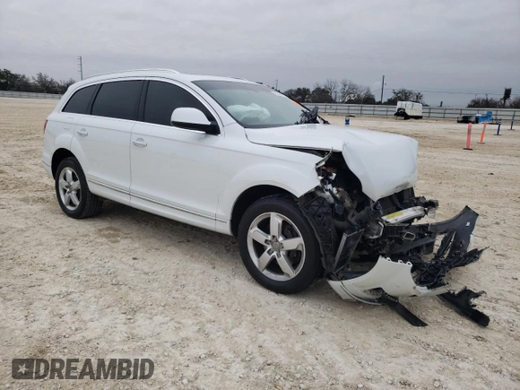 2014 Audi Q7 3.0T Premium Plus with VIN WA1LGAFE4ED005861, listed as a Copart auction lot 45318915 with 0 mi miles and Salvage Title. Bid and sale history available at carsss.com. Image 4.