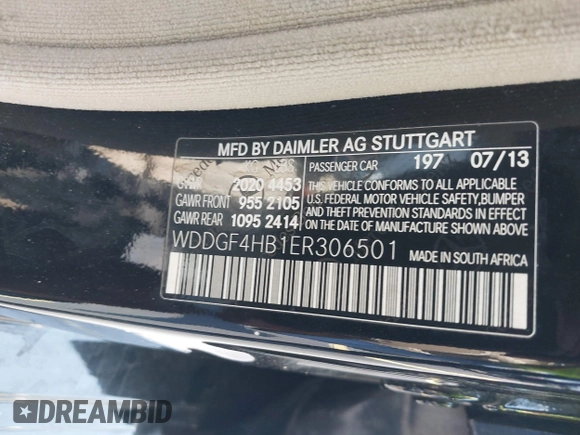 2014 Mercedes-Benz C 250 Sport с VIN WDDGF4HB1ER306501, выставлен на аукционе IAAI как лот 42261939 с пробегом 69 729 миль миль и . История ставок и продаж доступна на DreamBid. Изображение 9.