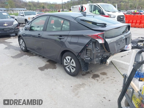 2018 Toyota Prius Two with VIN JTDKARFU7J3553216, listed as a IAAI auction lot 41979005 with 61,818 mi miles. Bid and sale history available at carsss.com. Image 3.