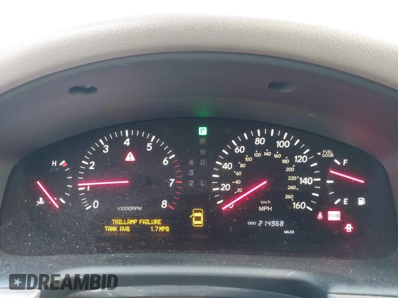 2001 Lexus LS 430 z VIN JTHBN30F410007341, wystawiony jako IAAI lot #41261861 z przebiegiem 214 968 mil mil oraz . Historia ofert i sprzedaży dostępna na DreamBid. Obrazek 7.