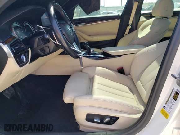2019 BMW 5 Series 530i with VIN WBAJA5C5XKBX46918, listed as a Copart auction lot 53483355 with 47,208 mi miles and Salvage Title. Bid and sale history available at carsss.com. Image 7.