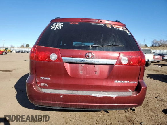 2006 Toyota Sienna XLE with VIN 5TDZA22C36S499373, listed as a Copart auction lot 88601455 with 187,179 mi miles and Non Repairable. Bid and sale history available at carsss.com. Image 6.
