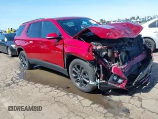 2019 Chevrolet Traverse RS z VIN 1GNERJKW7KJ297338, wystawiony jako IAAI lot #41813089 z przebiegiem 46 311 mil mil oraz . Historia ofert i sprzedaży dostępna na DreamBid. Obrazek 1.