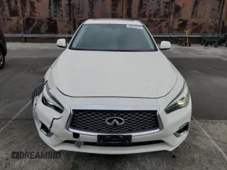 2019 Infiniti Q50 Luxe with VIN JN1EV7APXKM541762, listed as a Copart auction lot 59035515 with 59,295 mi miles and Salvage title. Bid and sale history available at DreamBid. Image 5.
