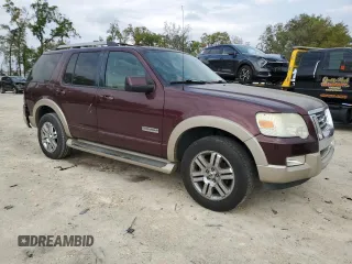 2006 Ford Explorer Eddie Bauer with VIN 1FMEU64866UA08498, listed as a Copart auction lot 50334975 with 186,415 mi miles and Salvage title. Bid and sale history available at DreamBid. Image 4.