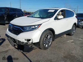 2021 Honda CR-V EX-L with VIN 2HKRW1H8XMH418161, listed as a IAAI auction lot 41769626 with 30,760 mi miles. Bid and sale history available at carsss.com. Image 2.
