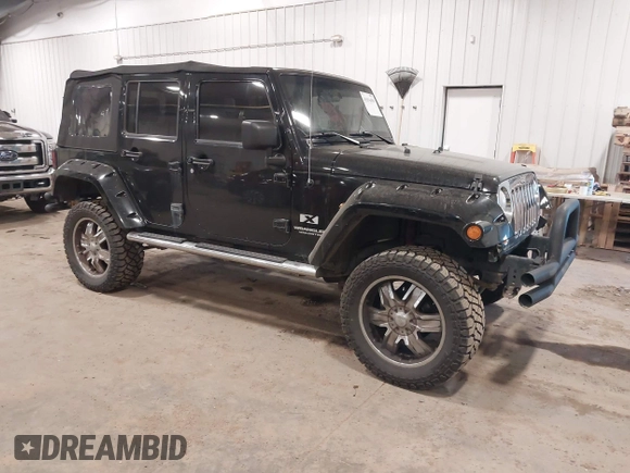 2008 Jeep Wrangler Unlimited X with VIN 1J4GA391X8L558984, listed as a IAAI auction lot 41016498 with 123,308 mi miles. Bid and sale history available at carsss.com. Image 1.