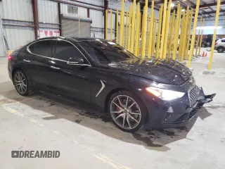 2019 Genesis G70 Dynamic with VIN KMTG34LE1KU019917, listed as a Copart auction lot 46551025 with 102,348 mi miles and Non Repairable. Bid and sale history available at DreamBid. Image 4.
