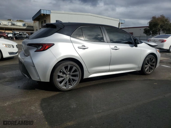 2024 Toyota Corolla Hatchback XSE with VIN JTNC4MBE3R3217745, listed as a Copart auction lot 44080185 with 9,356 mi miles and Salvage Title. Bid and sale history available at carsss.com. Image 3.