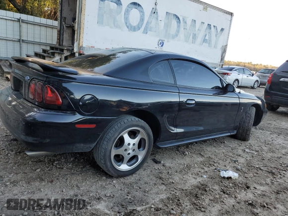 1997 Ford Mustang Cobra with VIN 1FALP47VXVF193303, listed as a Copart auction lot 88025845 with 114,841 mi miles and Salvage Title. Bid and sale history available at carsss.com. Image 3.