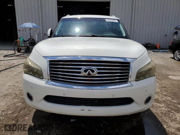 2014 Infiniti QX80 with VIN JN8AZ2NF4E9555558, listed as a Copart auction lot 54570895 with 123,433 mi miles and Salvage title. Bid and sale history available at DreamBid. Image 5.