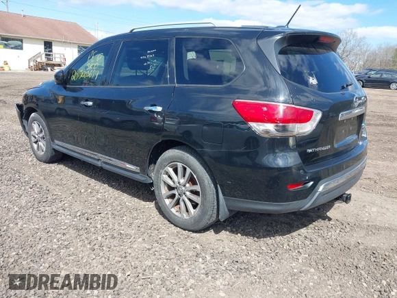 2015 Nissan Pathfinder SV with VIN 5N1AR2MM9FC625843, listed as a IAAI auction lot 41996006 with Not Provided miles and . Bid and sale history available at DreamBid. Image 3.