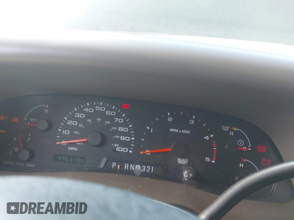 2003 Ford F-250 XL with VIN 1FTNW21P73EC53304, listed as a IAAI auction lot 42553181 with 175,313 mi miles and . Bid and sale history available at DreamBid. Image 7.