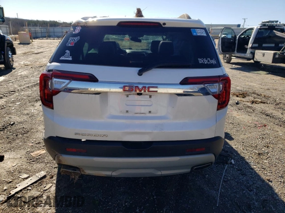2022 GMC Acadia SLT z VIN 1GKKNML49NZ181042, wystawiony jako Copart lot #44181015 z przebiegiem 54 972 mil mil oraz Szkoda całkowita • Salvage title. Historia ofert i sprzedaży dostępna na DreamBid. Obrazek 6.