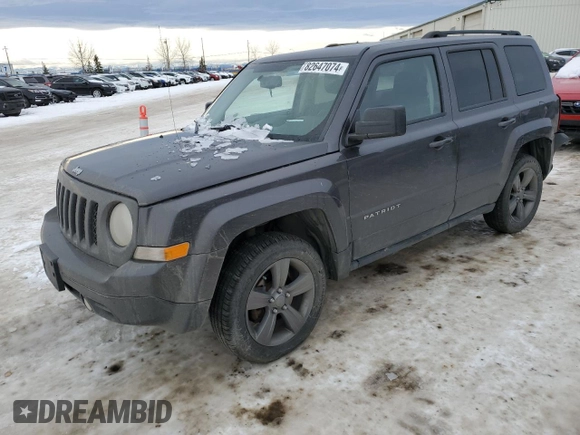 2015 Jeep Patriot North with VIN 1C4NJRAB7FD311725, listed as a Copart auction lot 82647074 with 185,560 mi miles and Salvage Title. Bid and sale history available at carsss.com. Image 1.