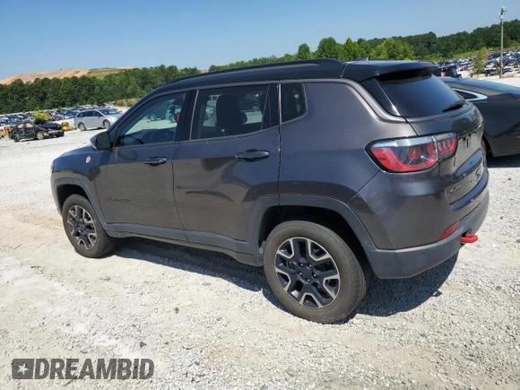 2019 Jeep Compass Trailhawk z VIN 3C4NJDDB1KT722170, wystawiony jako Copart lot #65063285 z przebiegiem 91 809 mil mil oraz Czysty tytuł • Clean title. Historia ofert i sprzedaży dostępna na DreamBid. Obrazek 2.